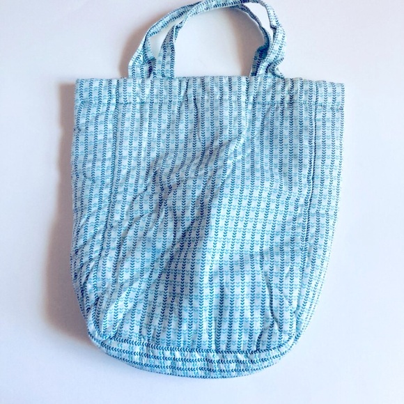 VINTAGE  Y2K Heart Print Cotton Tote Bag - Picture 1 of 6